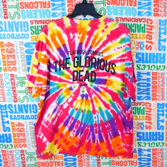 Flatbush Zombies The Glorious Dead Tour Zombie Tie Dye T Shirt Size XL - Picture 2 of 5